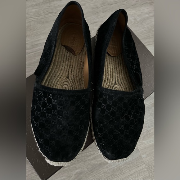GUCCI Suede Black Espadrilles, Size 8.5/38.5 - Picture 4 of 7